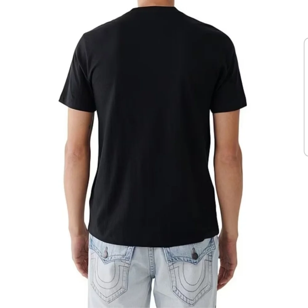 True Religion SS Hitchhike Buddha Short Sleeve Black Tee NWT size XL